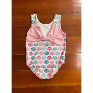 James & Lottie Girls Size 7 Shell Print Bow One Piece Swimsuit Boutique